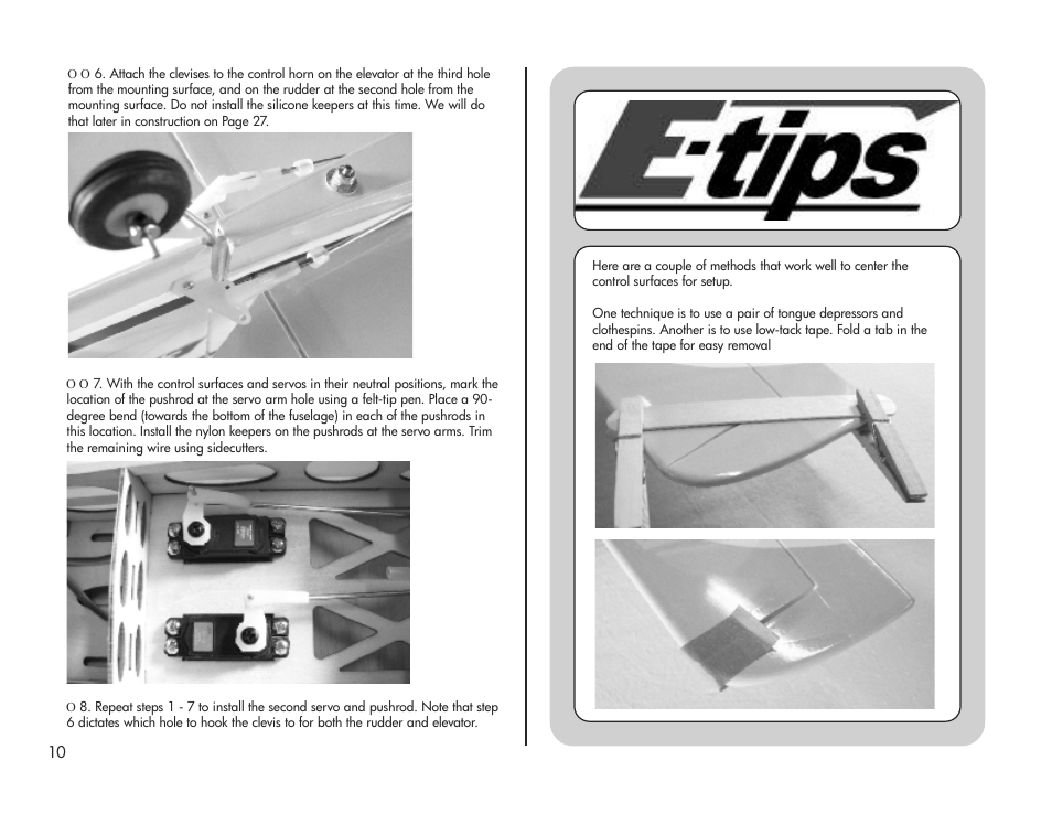 E-flite Pulse XT 25e ARF User Manual | Page 10 / 36