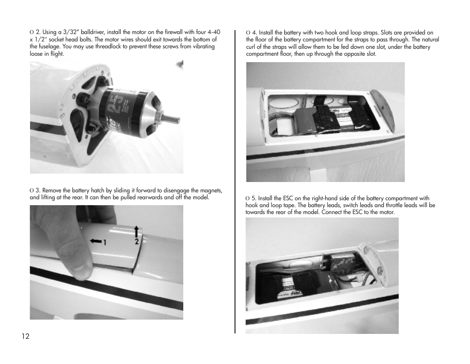 E-flite Pulse XT 25e ARF User Manual | Page 12 / 36