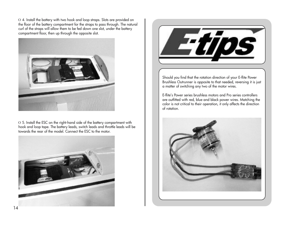 E-flite Pulse XT 25e ARF User Manual | Page 14 / 36