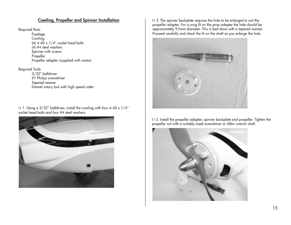 E-flite Pulse XT 25e ARF User Manual | Page 15 / 36