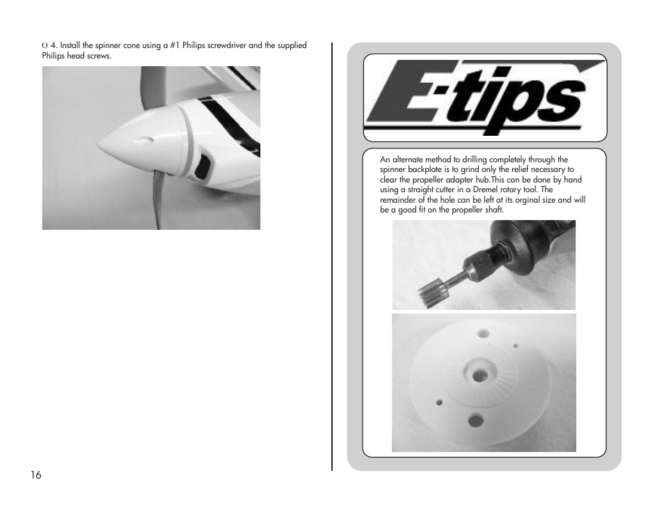 E-flite Pulse XT 25e ARF User Manual | Page 16 / 36