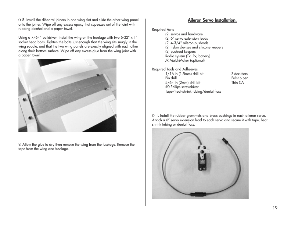 E-flite Pulse XT 25e ARF User Manual | Page 19 / 36
