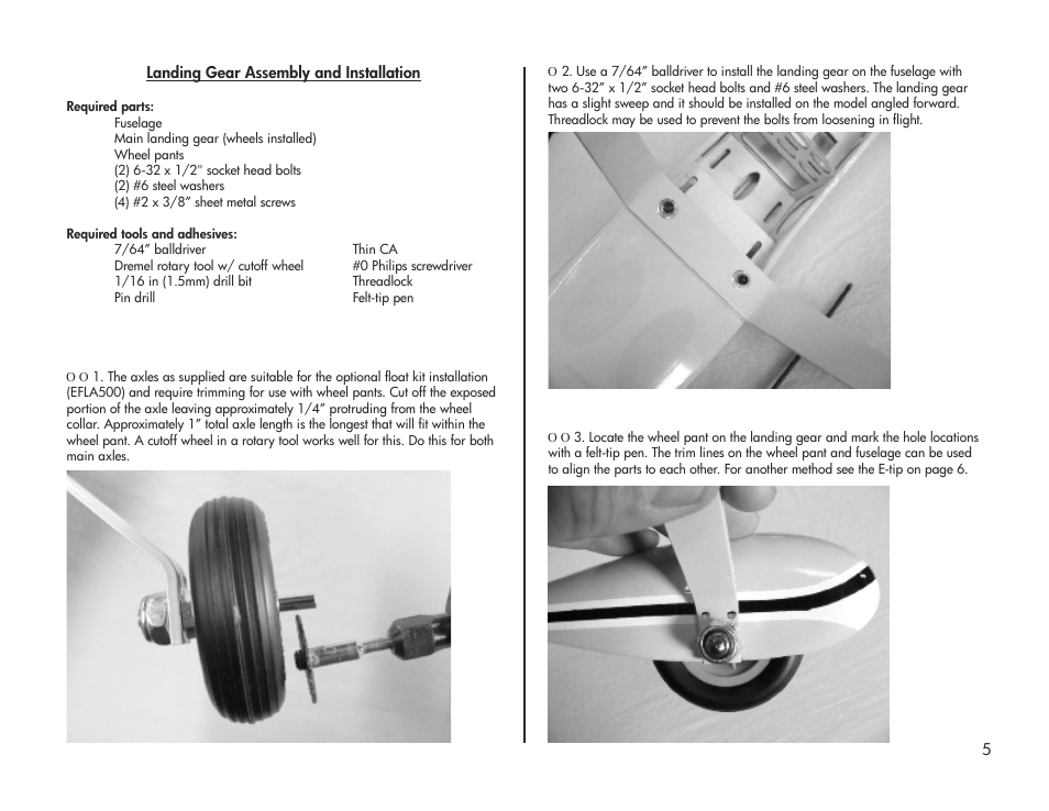 E-flite Pulse XT 25e ARF User Manual | Page 5 / 36