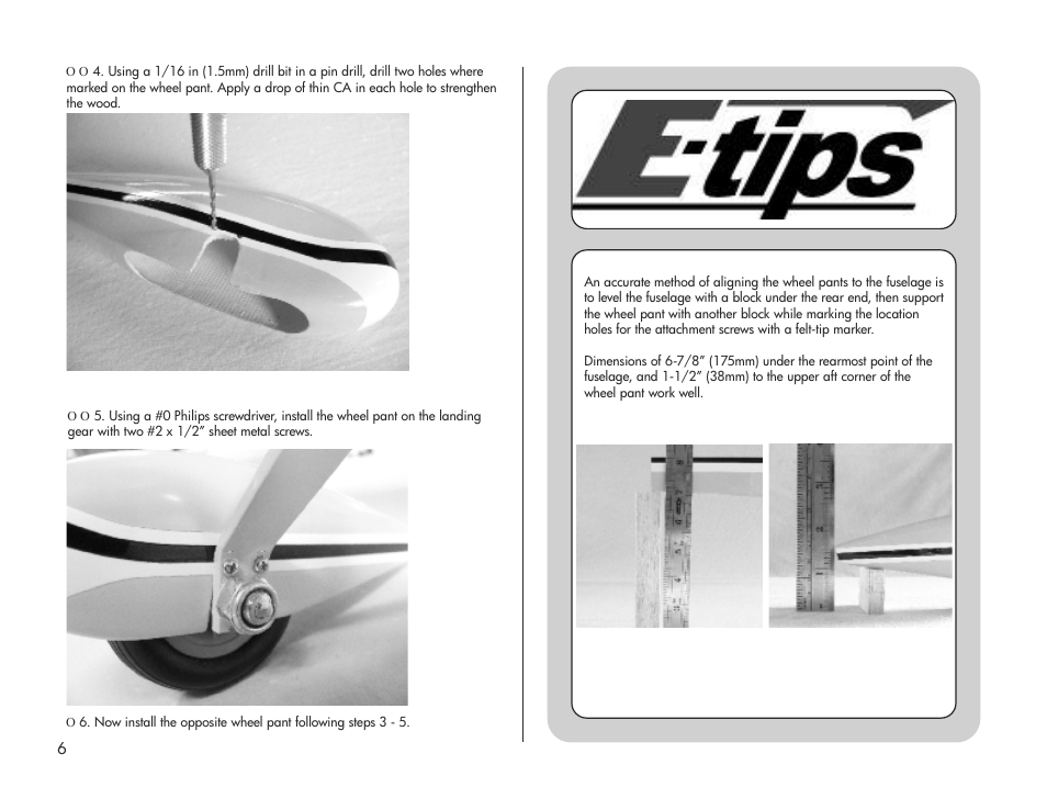 E-flite Pulse XT 25e ARF User Manual | Page 6 / 36