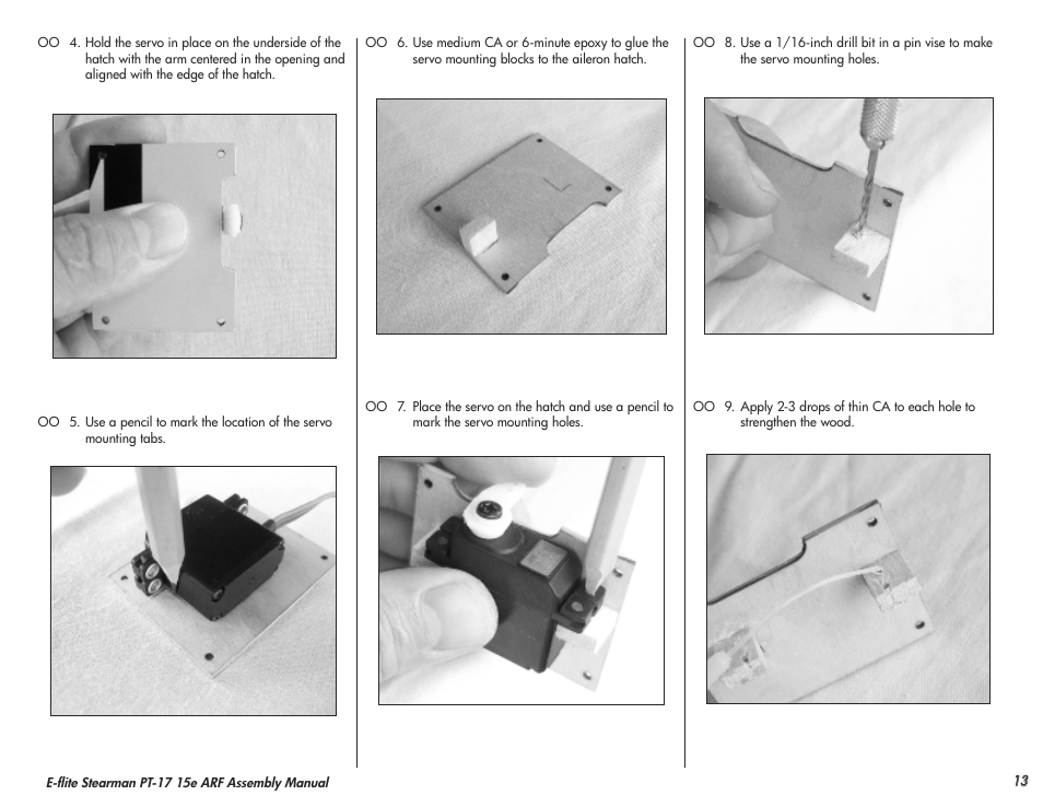 E-flite Stearman PT-17 15e ARF User Manual | Page 13 / 32