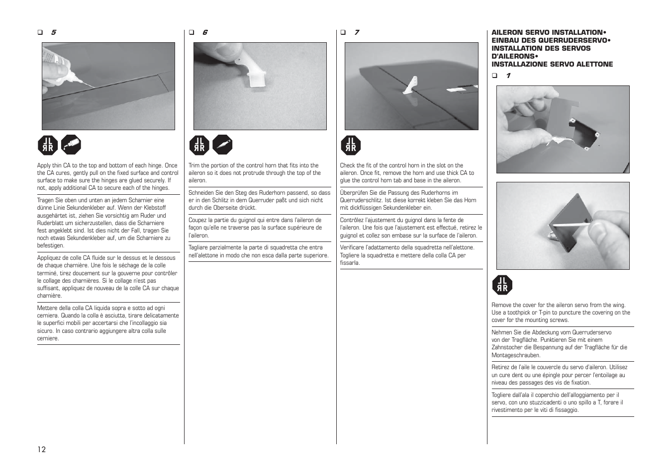 E-flite PA-20 Pacer 10e ARF User Manual | Page 12 / 48