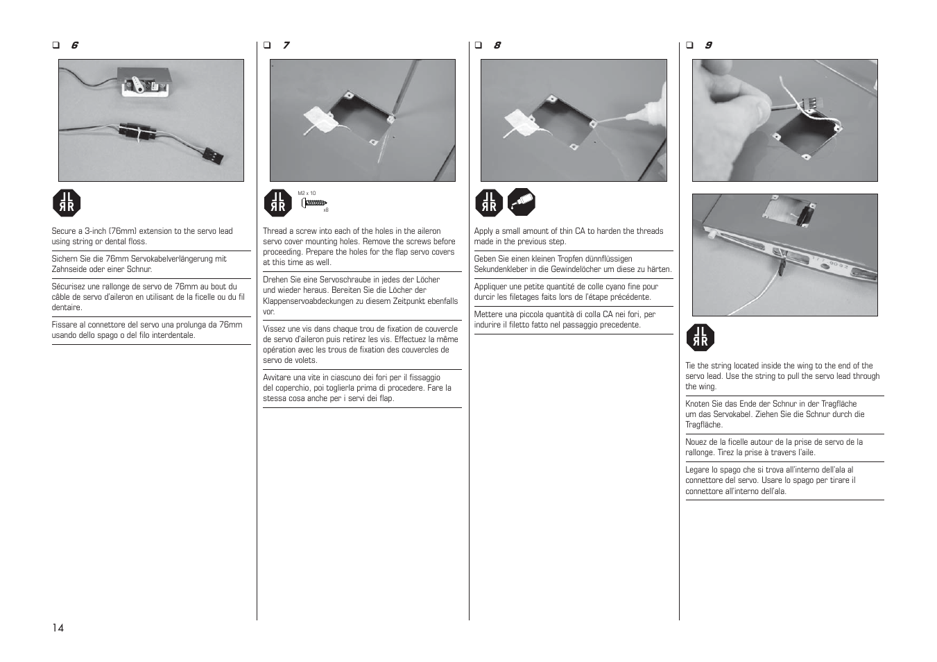 E-flite PA-20 Pacer 10e ARF User Manual | Page 14 / 48