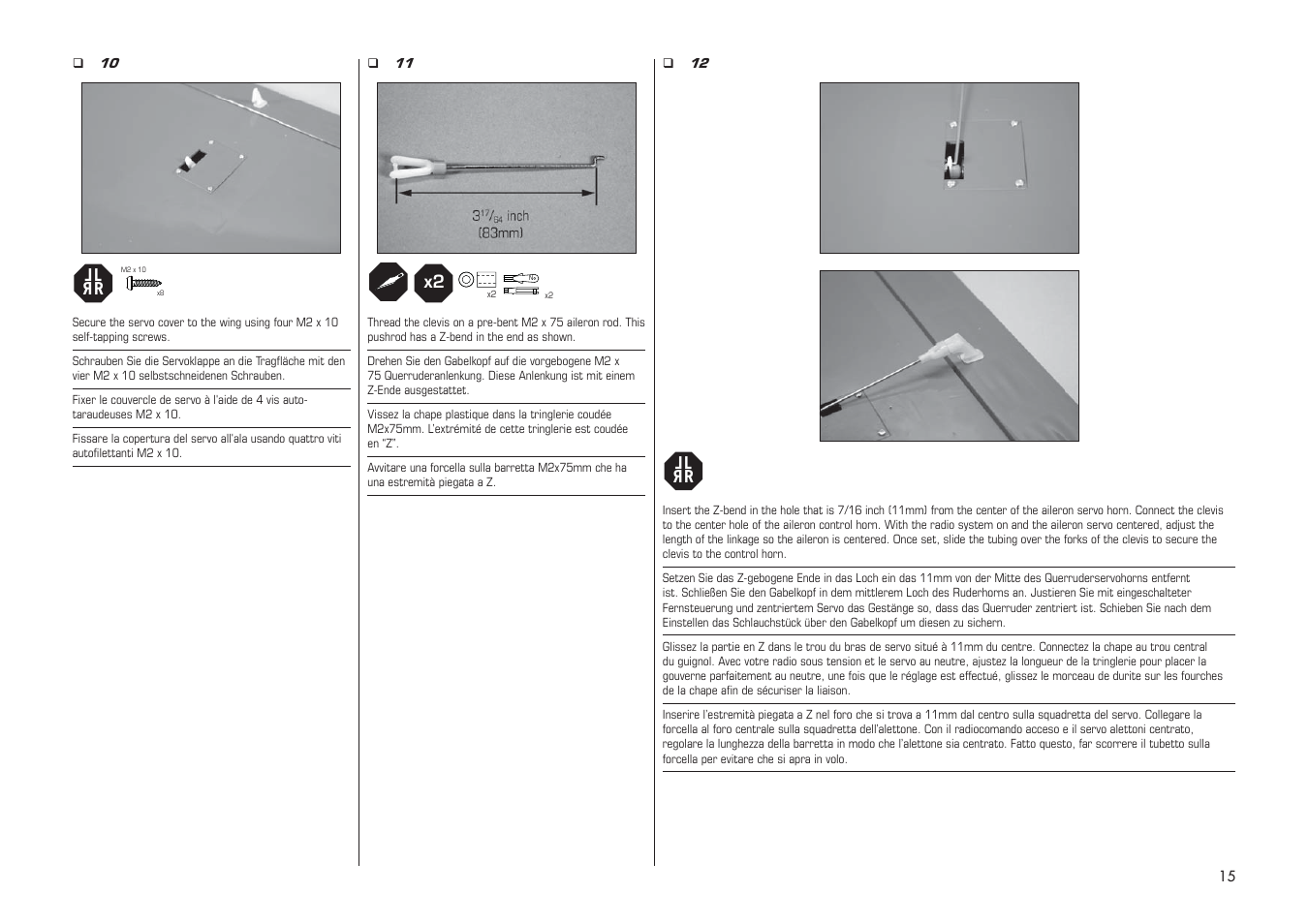 E-flite PA-20 Pacer 10e ARF User Manual | Page 15 / 48