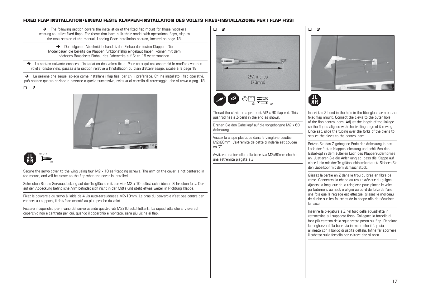 E-flite PA-20 Pacer 10e ARF User Manual | Page 17 / 48