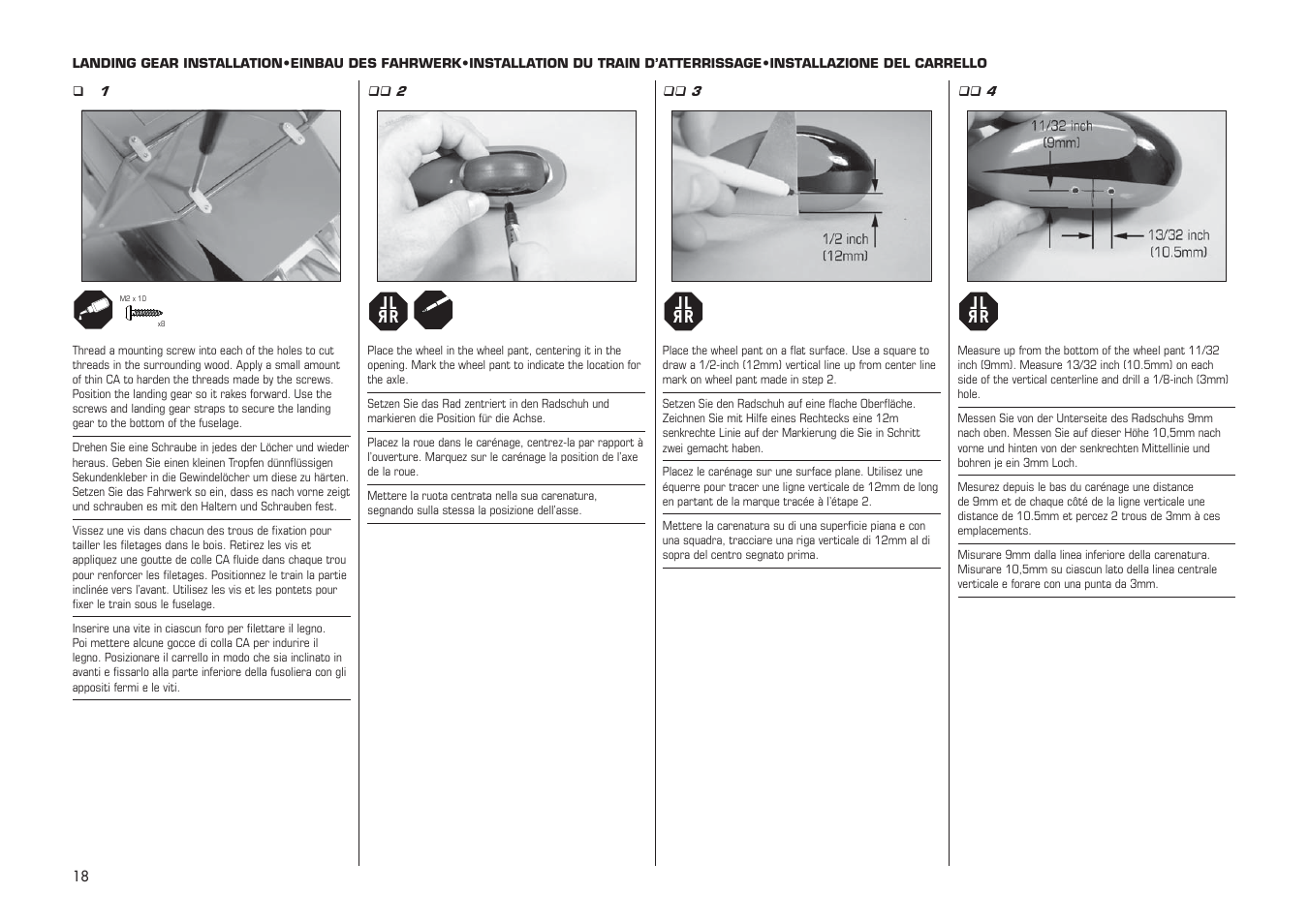 E-flite PA-20 Pacer 10e ARF User Manual | Page 18 / 48