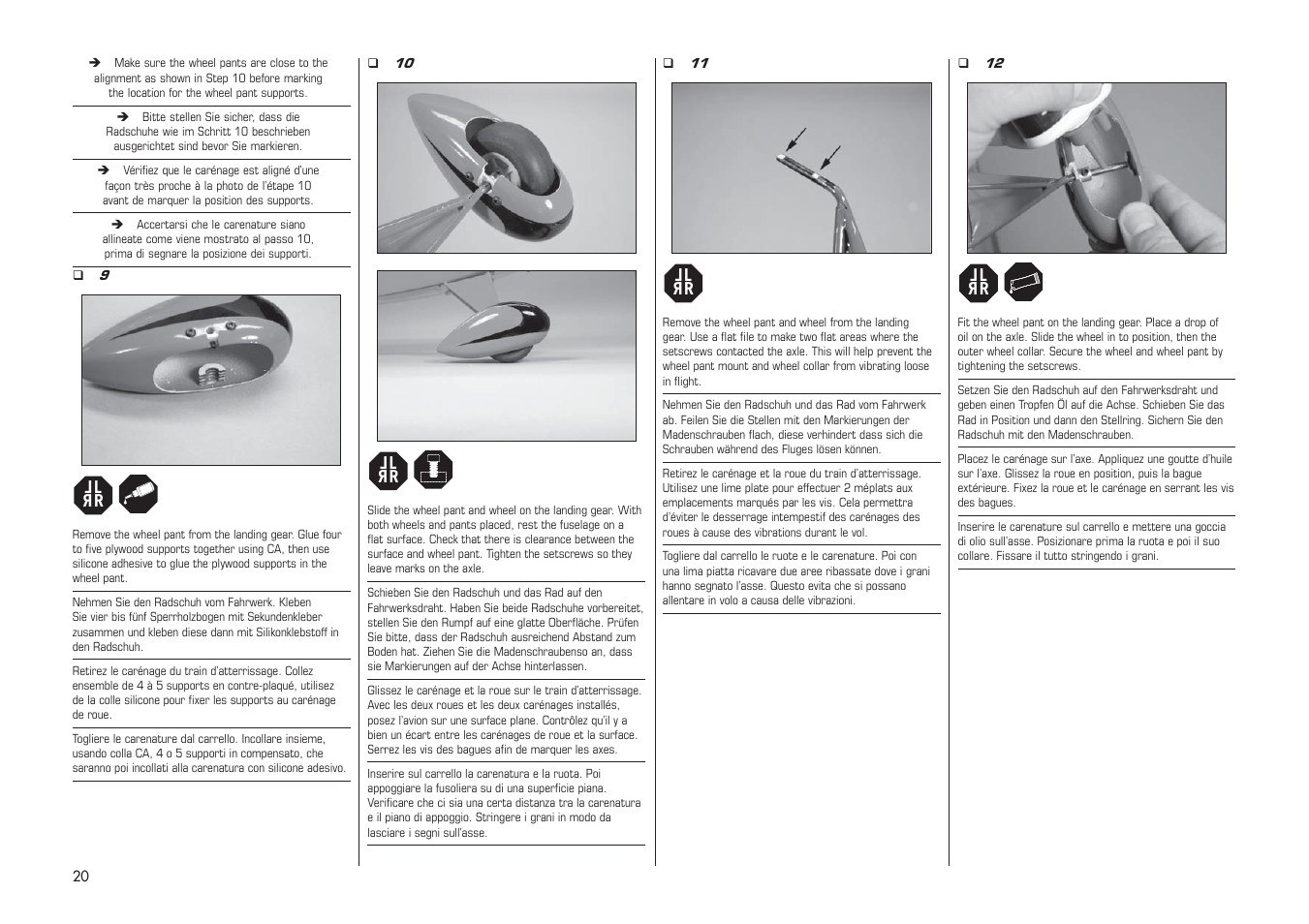 E-flite PA-20 Pacer 10e ARF User Manual | Page 20 / 48