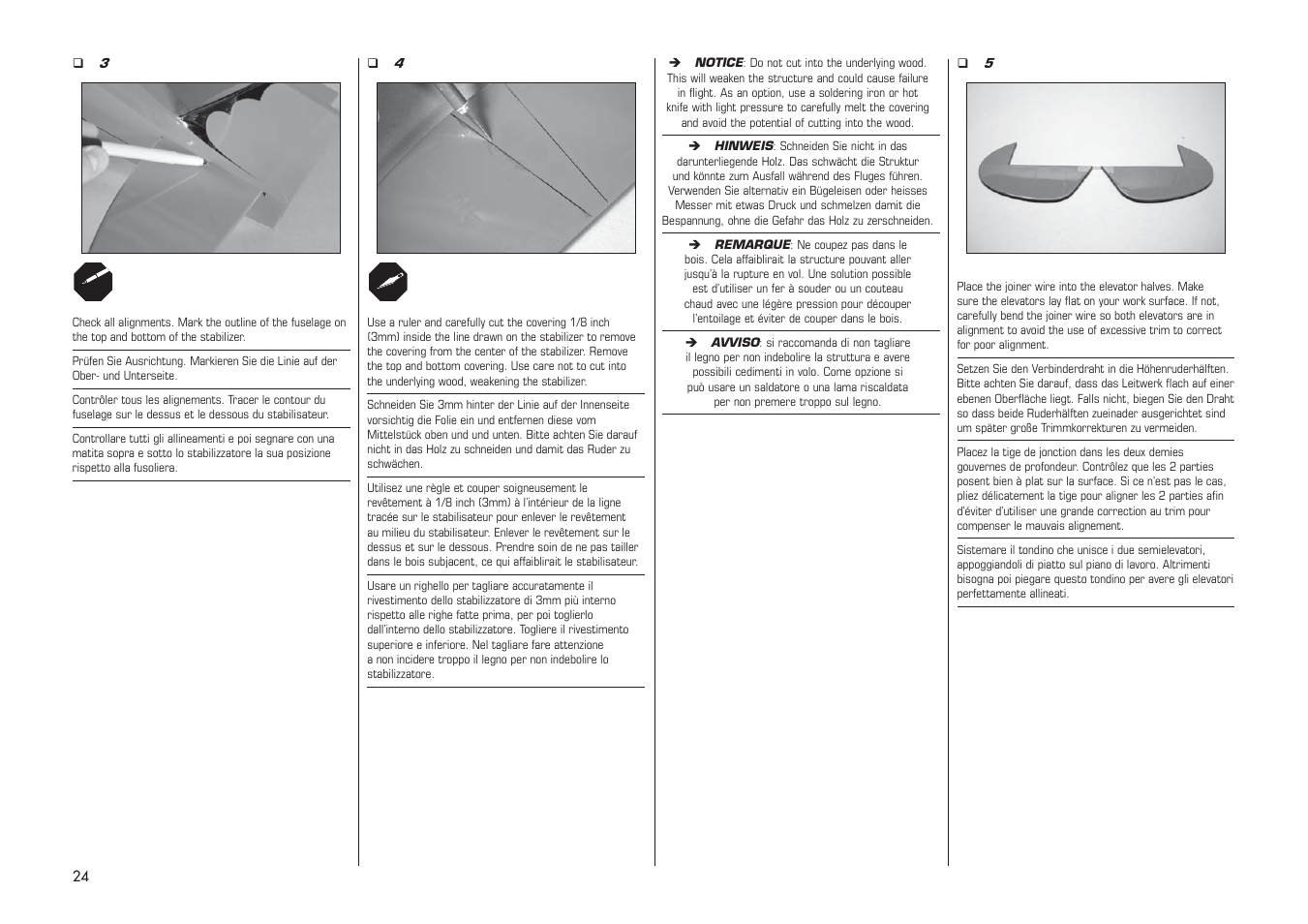 E-flite PA-20 Pacer 10e ARF User Manual | Page 24 / 48