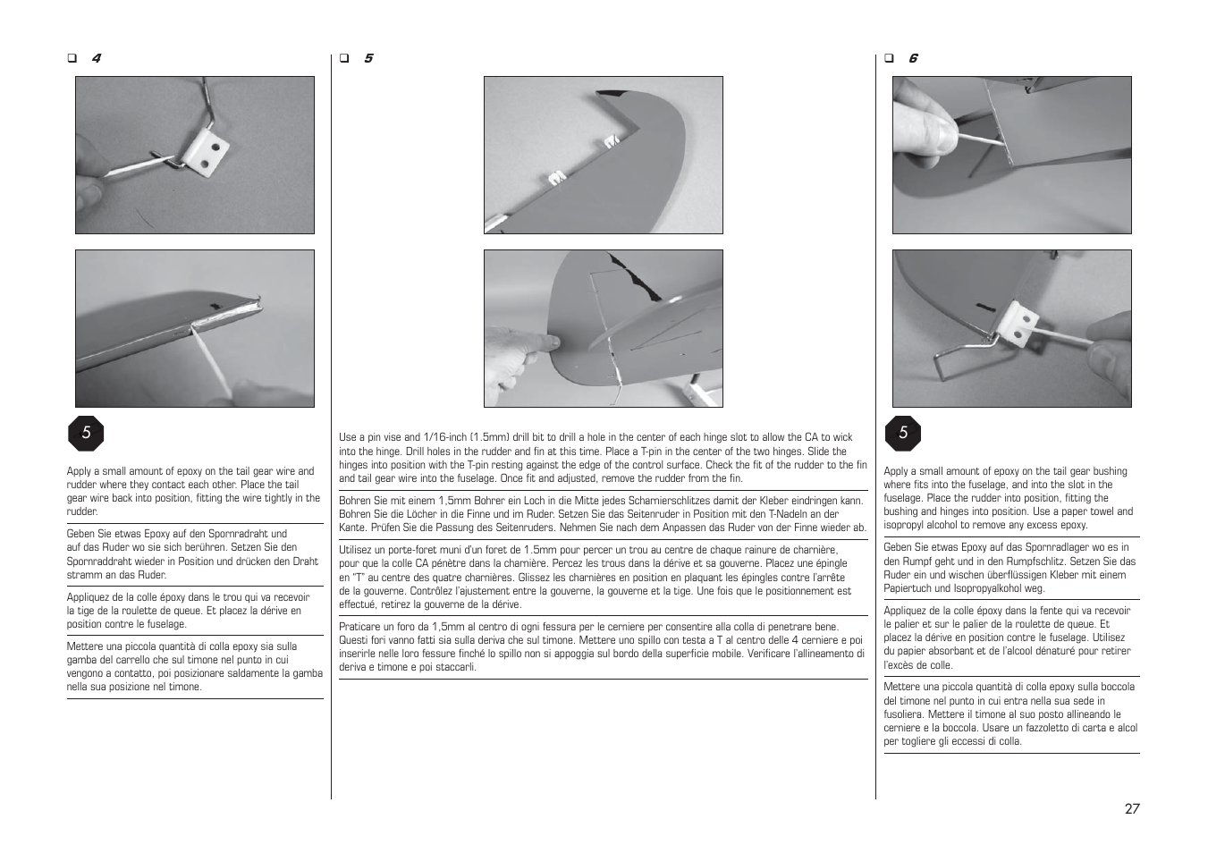 E-flite PA-20 Pacer 10e ARF User Manual | Page 27 / 48