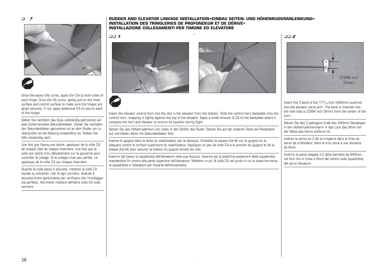 E-flite PA-20 Pacer 10e ARF User Manual | Page 28 / 48