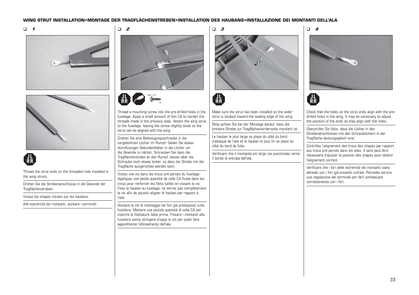 E-flite PA-20 Pacer 10e ARF User Manual | Page 33 / 48