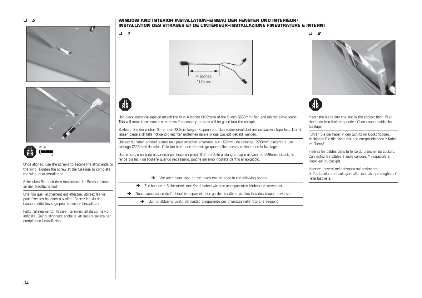 E-flite PA-20 Pacer 10e ARF User Manual | Page 34 / 48