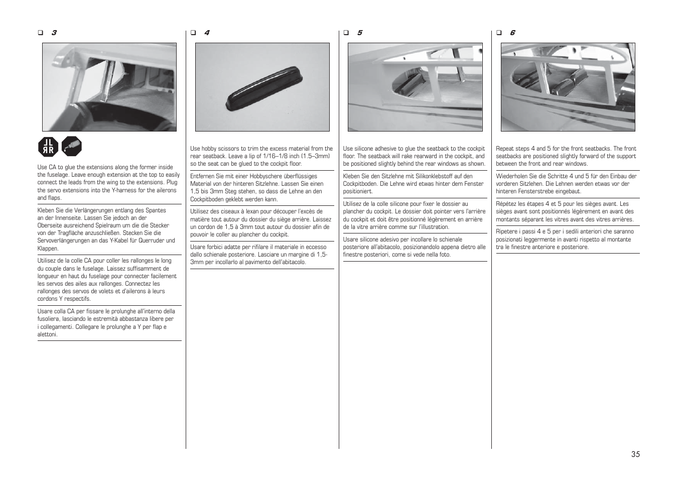 E-flite PA-20 Pacer 10e ARF User Manual | Page 35 / 48