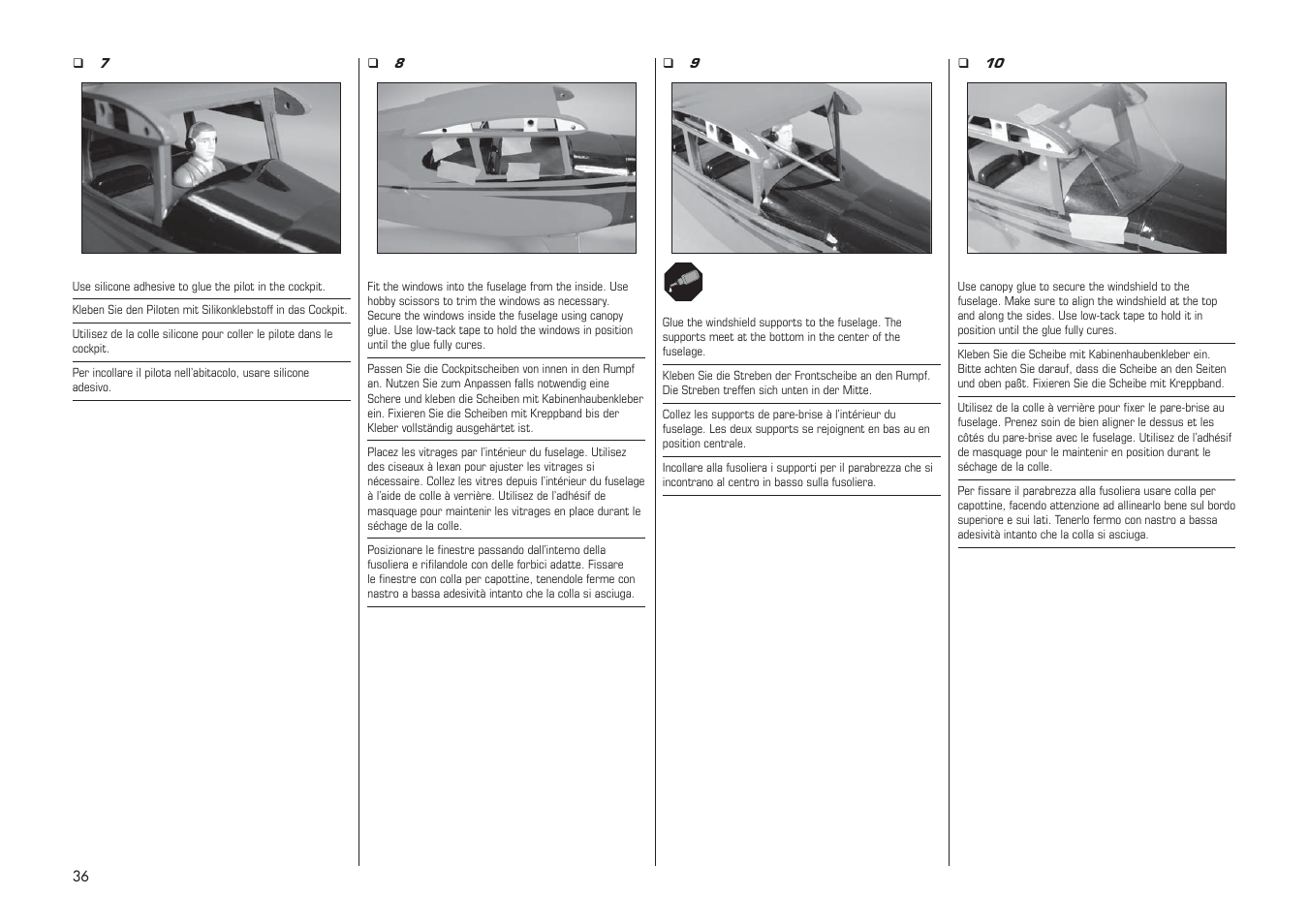 E-flite PA-20 Pacer 10e ARF User Manual | Page 36 / 48