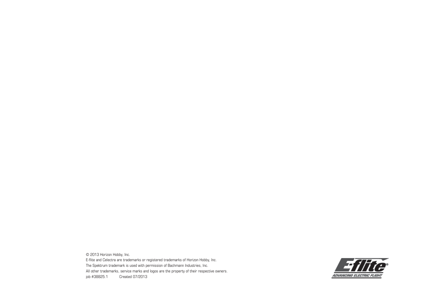 E-flite PA-20 Pacer 10e ARF User Manual | Page 48 / 48