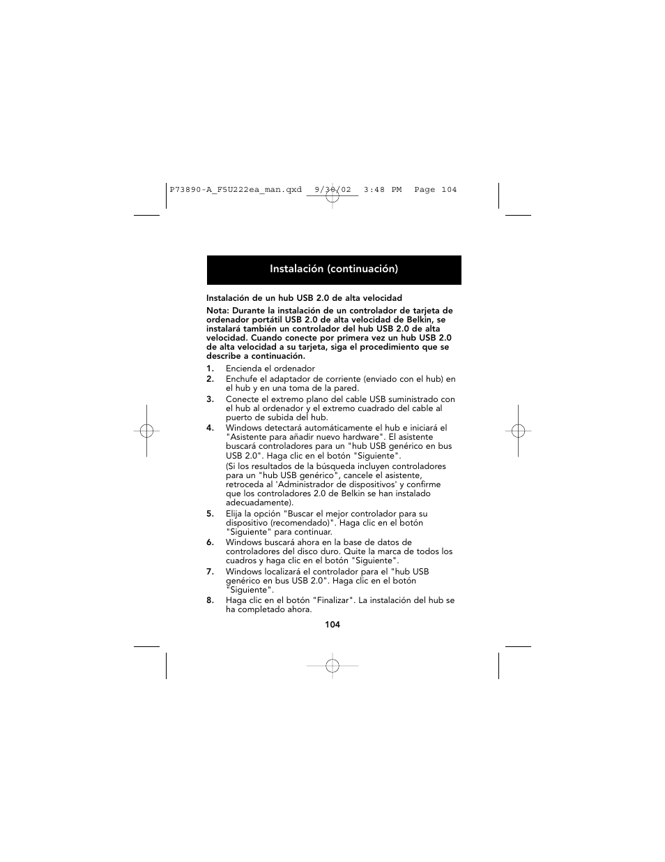 Belkin P73890EA-A User Manual | Page 108 / 111