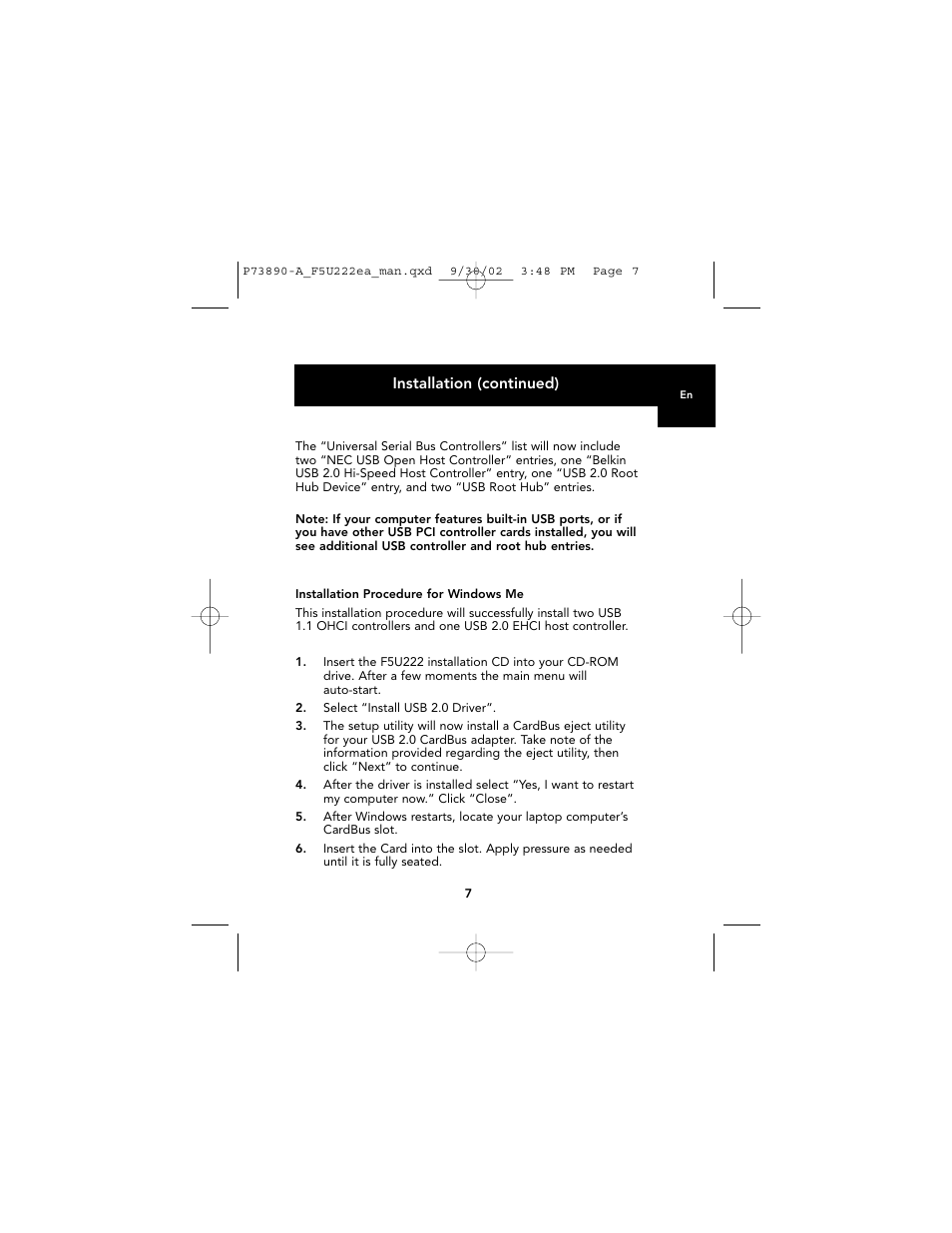 Belkin P73890EA-A User Manual | Page 11 / 111