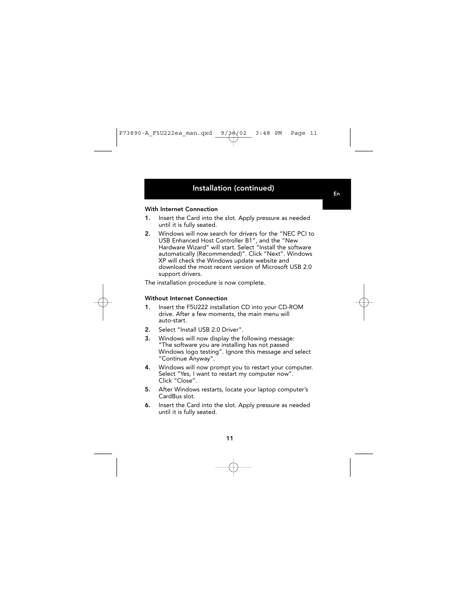 Belkin P73890EA-A User Manual | Page 15 / 111