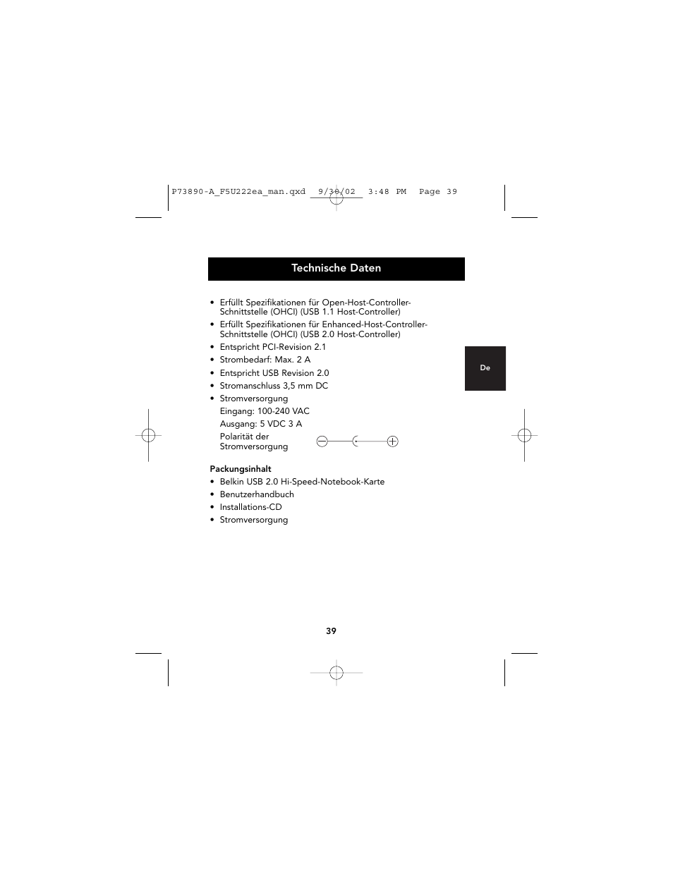 Belkin P73890EA-A User Manual | Page 43 / 111