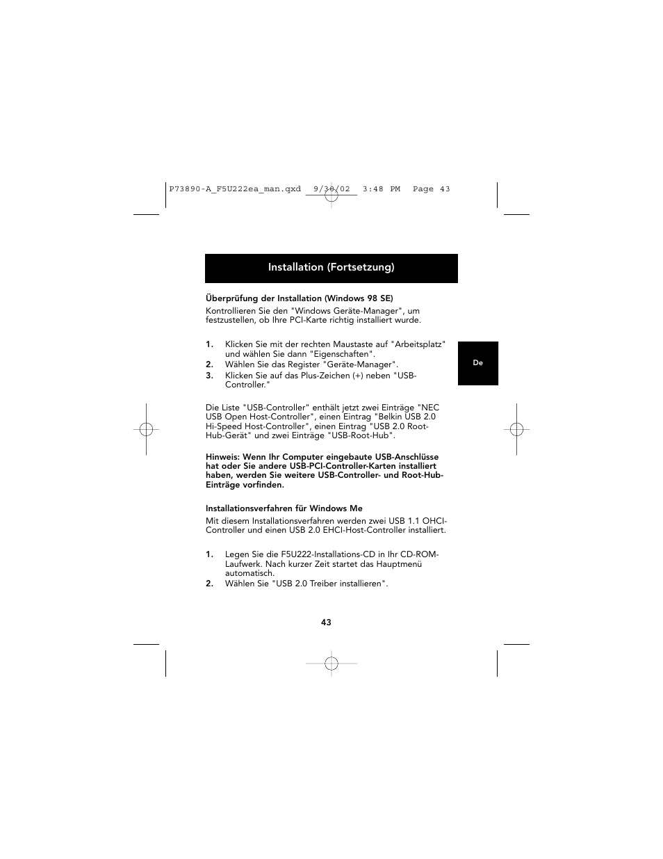 Belkin P73890EA-A User Manual | Page 47 / 111