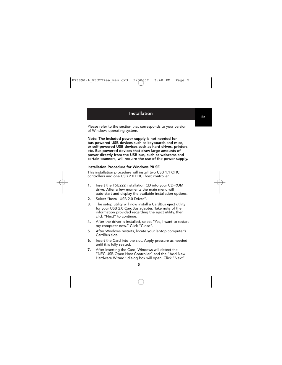 Belkin P73890EA-A User Manual | Page 9 / 111