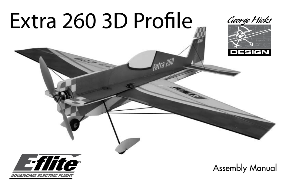 E-flite Extra 260 3D Profile User Manual | 44 pages