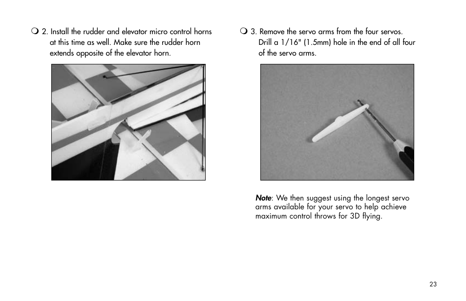 E-flite Extra 260 3D Profile User Manual | Page 23 / 44