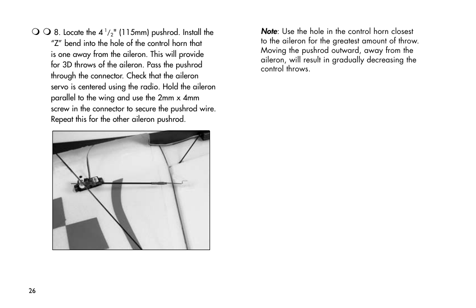 E-flite Extra 260 3D Profile User Manual | Page 26 / 44