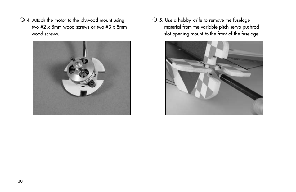 E-flite Extra 260 3D Profile User Manual | Page 30 / 44
