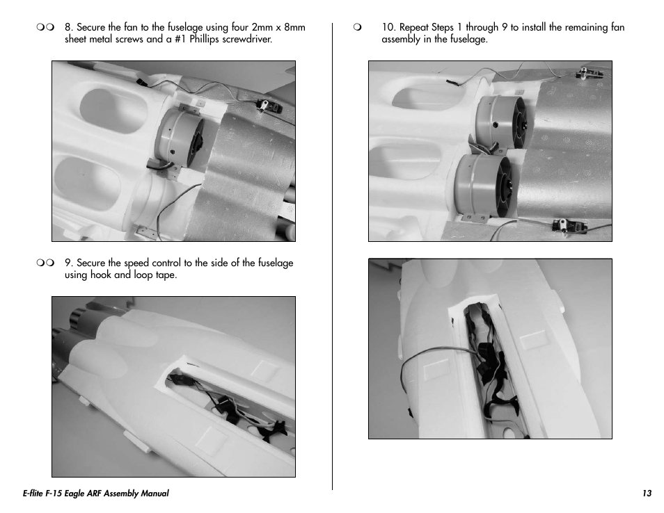 E-flite F-15 Eagle DF ARF User Manual | Page 13 / 36