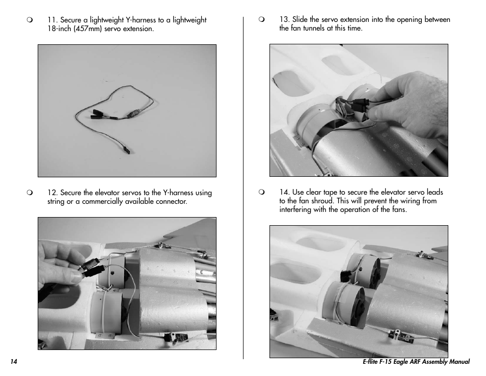 E-flite F-15 Eagle DF ARF User Manual | Page 14 / 36