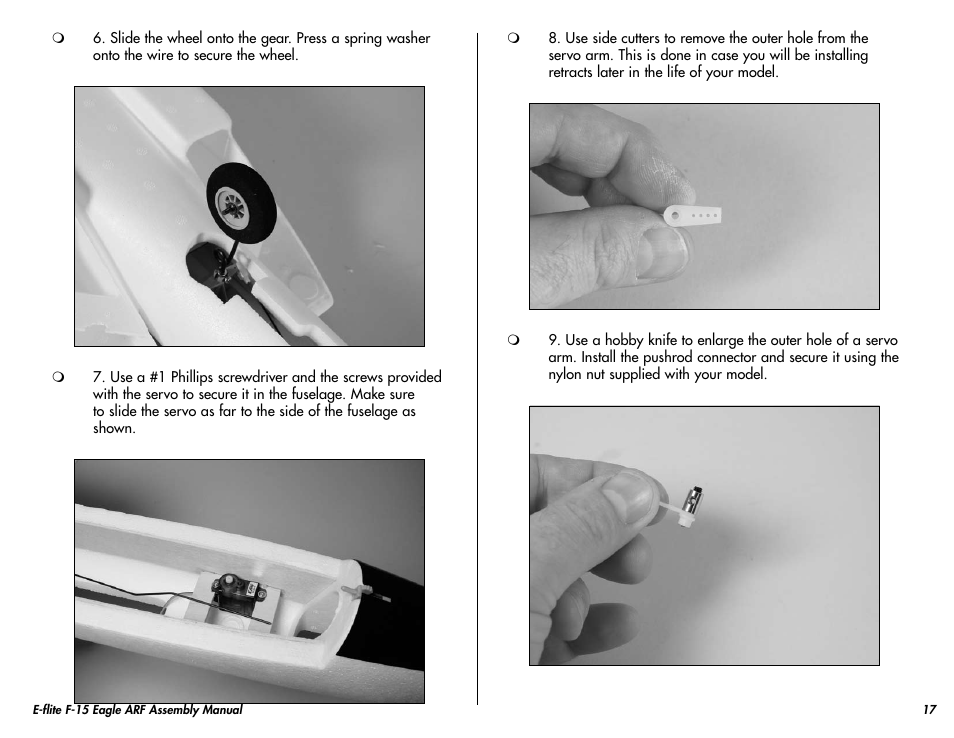 E-flite F-15 Eagle DF ARF User Manual | Page 17 / 36