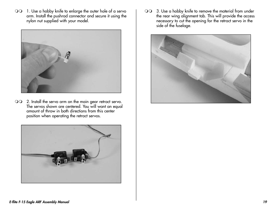 E-flite F-15 Eagle DF ARF User Manual | Page 19 / 36