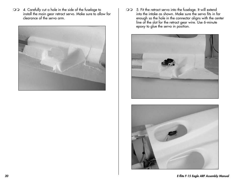 E-flite F-15 Eagle DF ARF User Manual | Page 20 / 36