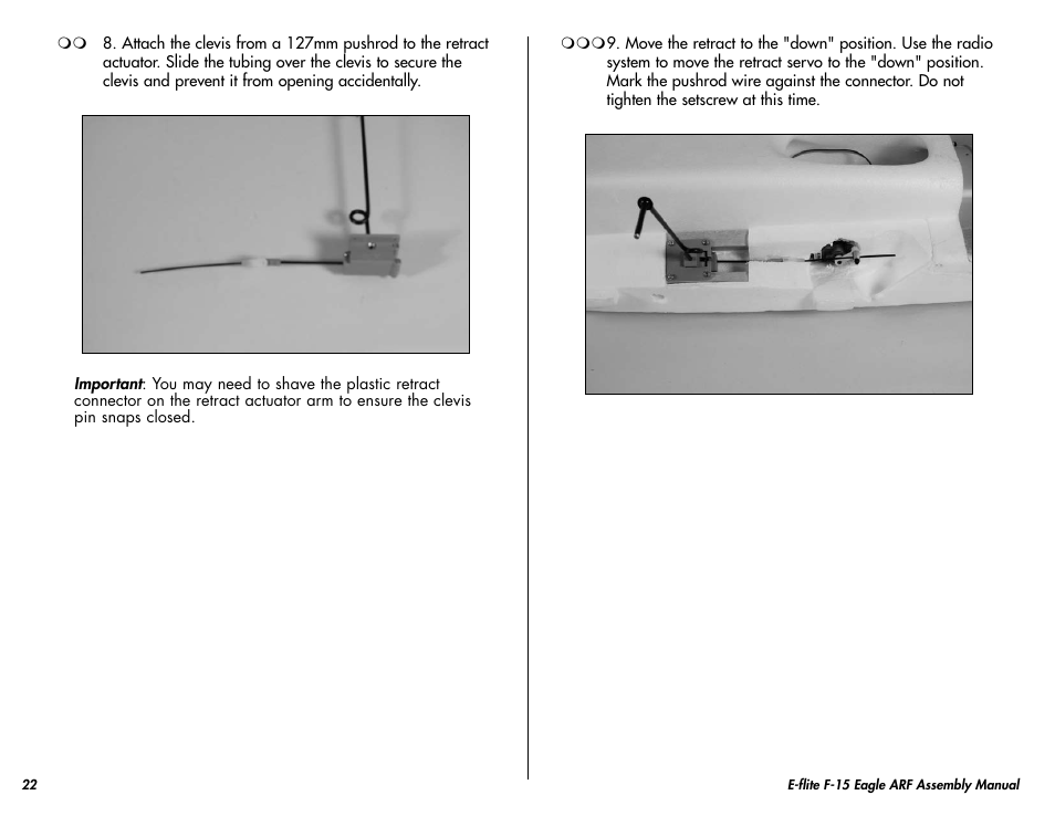 E-flite F-15 Eagle DF ARF User Manual | Page 22 / 36