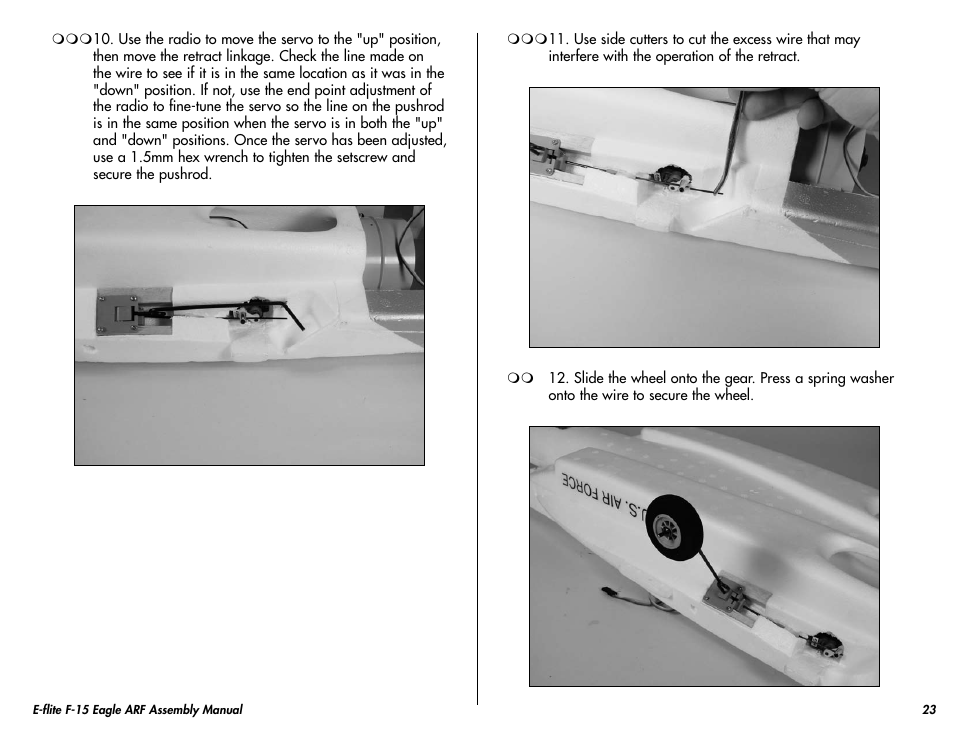 E-flite F-15 Eagle DF ARF User Manual | Page 23 / 36