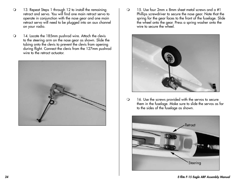 E-flite F-15 Eagle DF ARF User Manual | Page 24 / 36