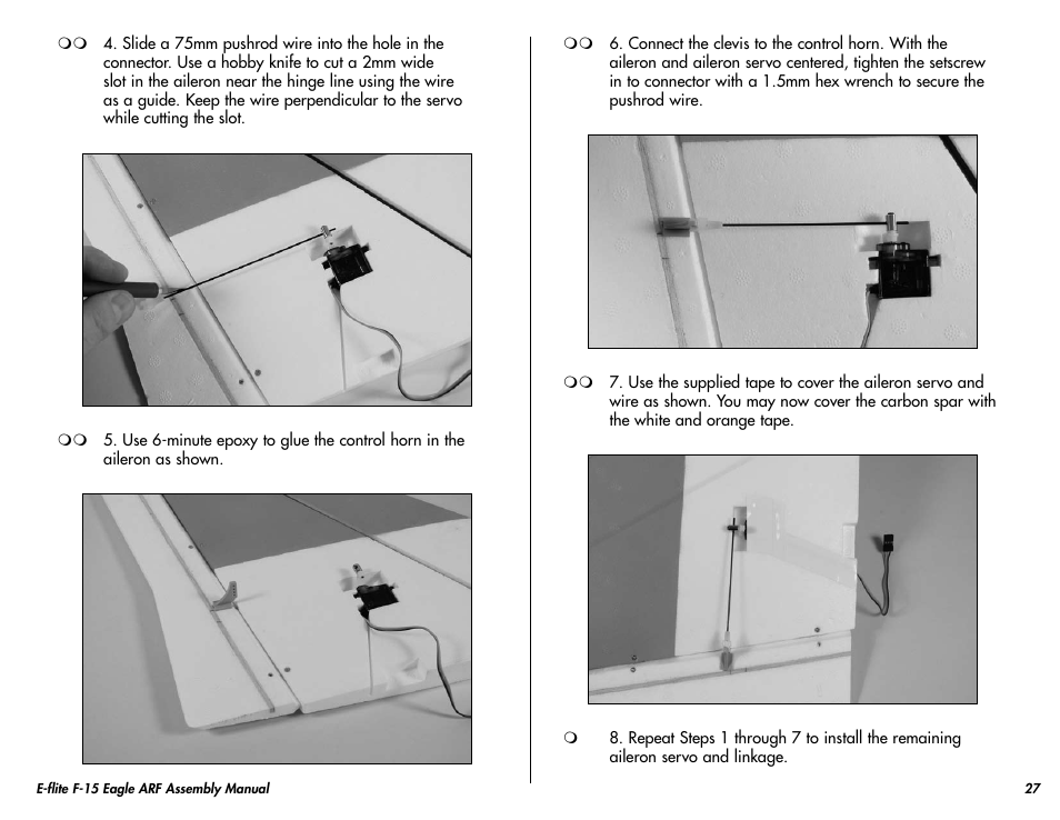 E-flite F-15 Eagle DF ARF User Manual | Page 27 / 36