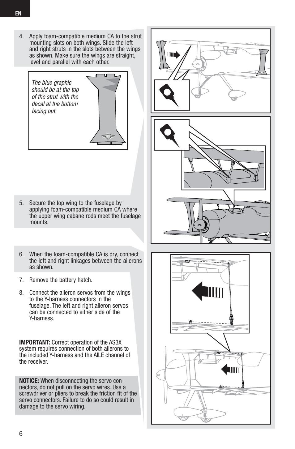 E-flite Viking Model 12 280 BNF Basic User Manual | Page 6 / 19