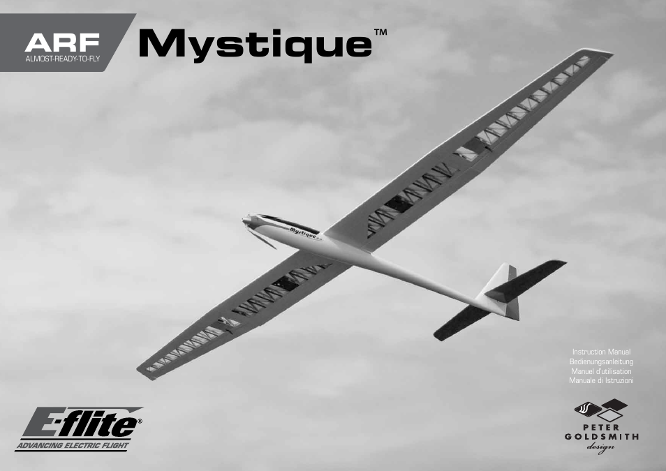 E-flite Mystique 2.9m ARF User Manual | 58 pages