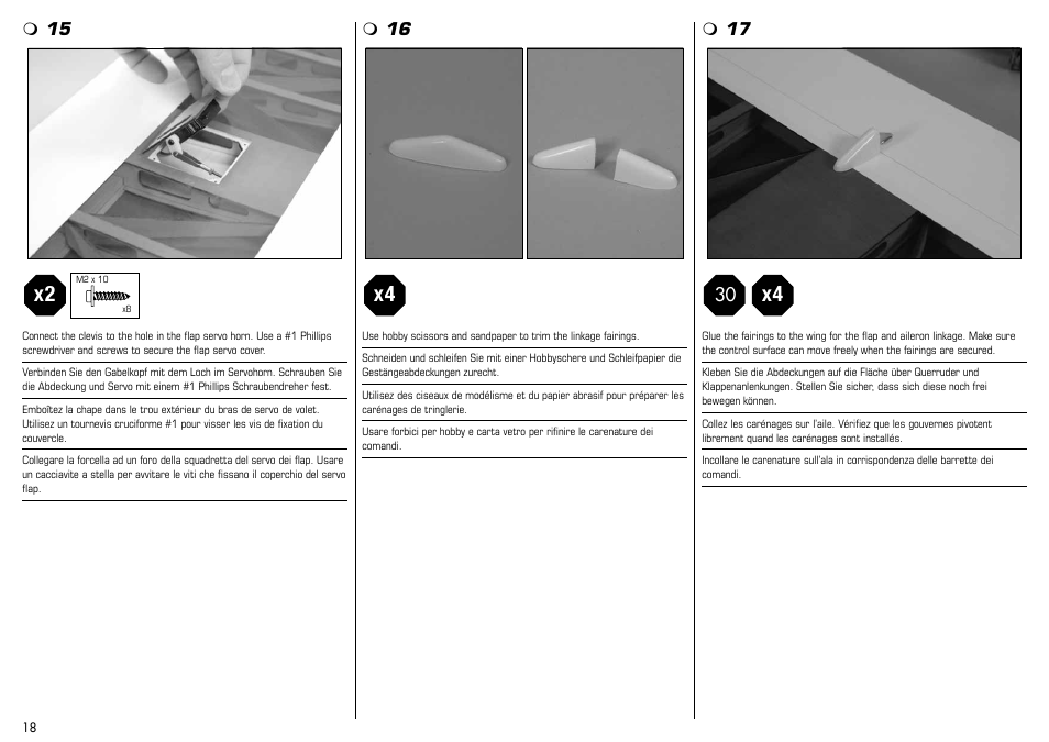 E-flite Mystique 2.9m ARF User Manual | Page 18 / 58