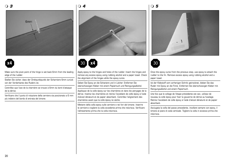 E-flite Mystique 2.9m ARF User Manual | Page 20 / 58