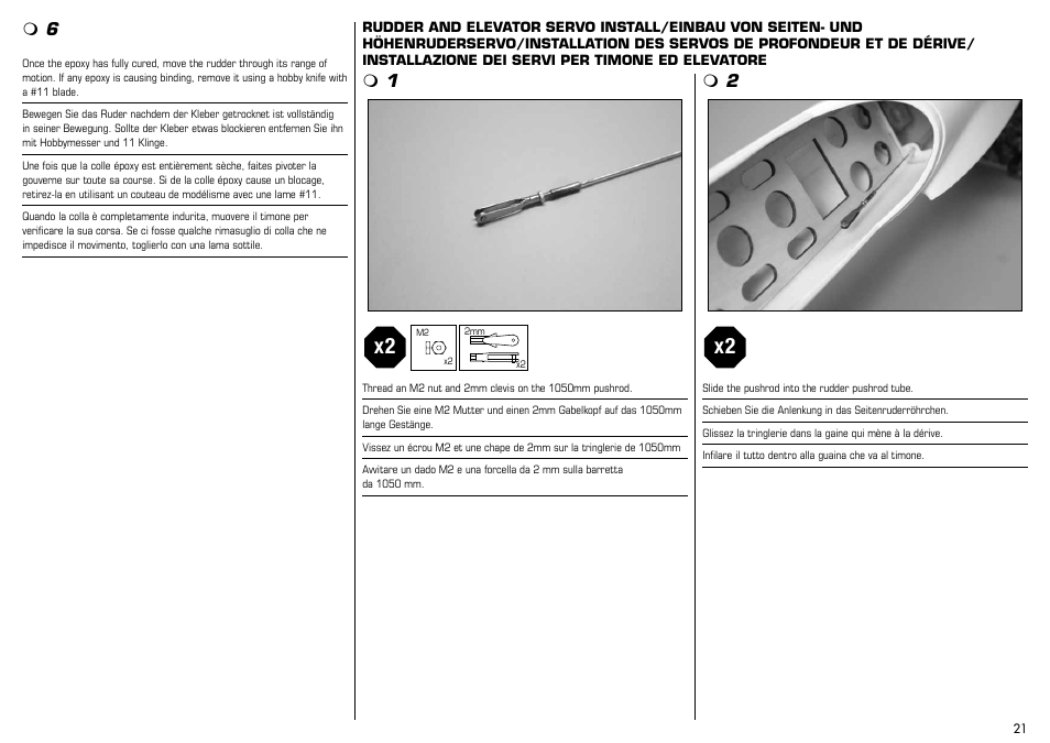 E-flite Mystique 2.9m ARF User Manual | Page 21 / 58