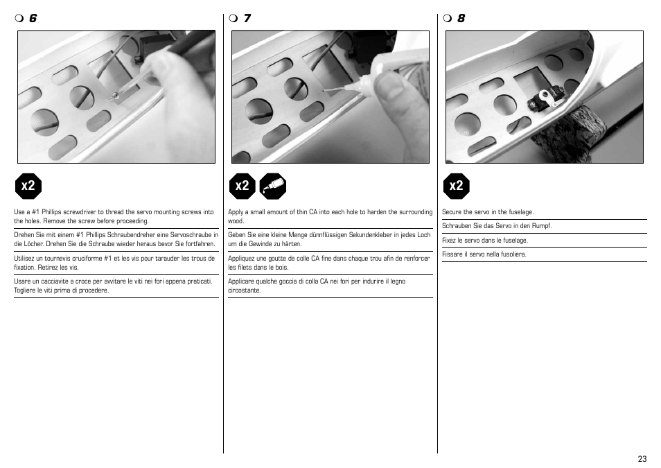 E-flite Mystique 2.9m ARF User Manual | Page 23 / 58