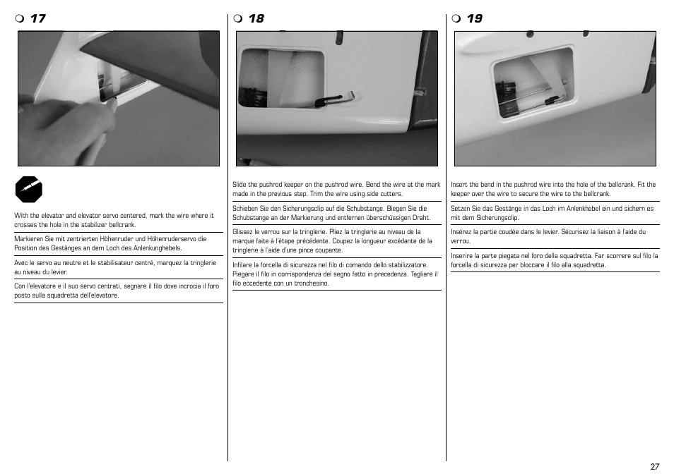 E-flite Mystique 2.9m ARF User Manual | Page 27 / 58