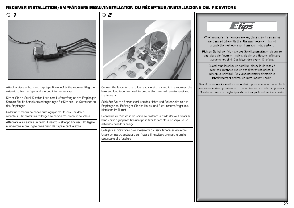 E-flite Mystique 2.9m ARF User Manual | Page 29 / 58